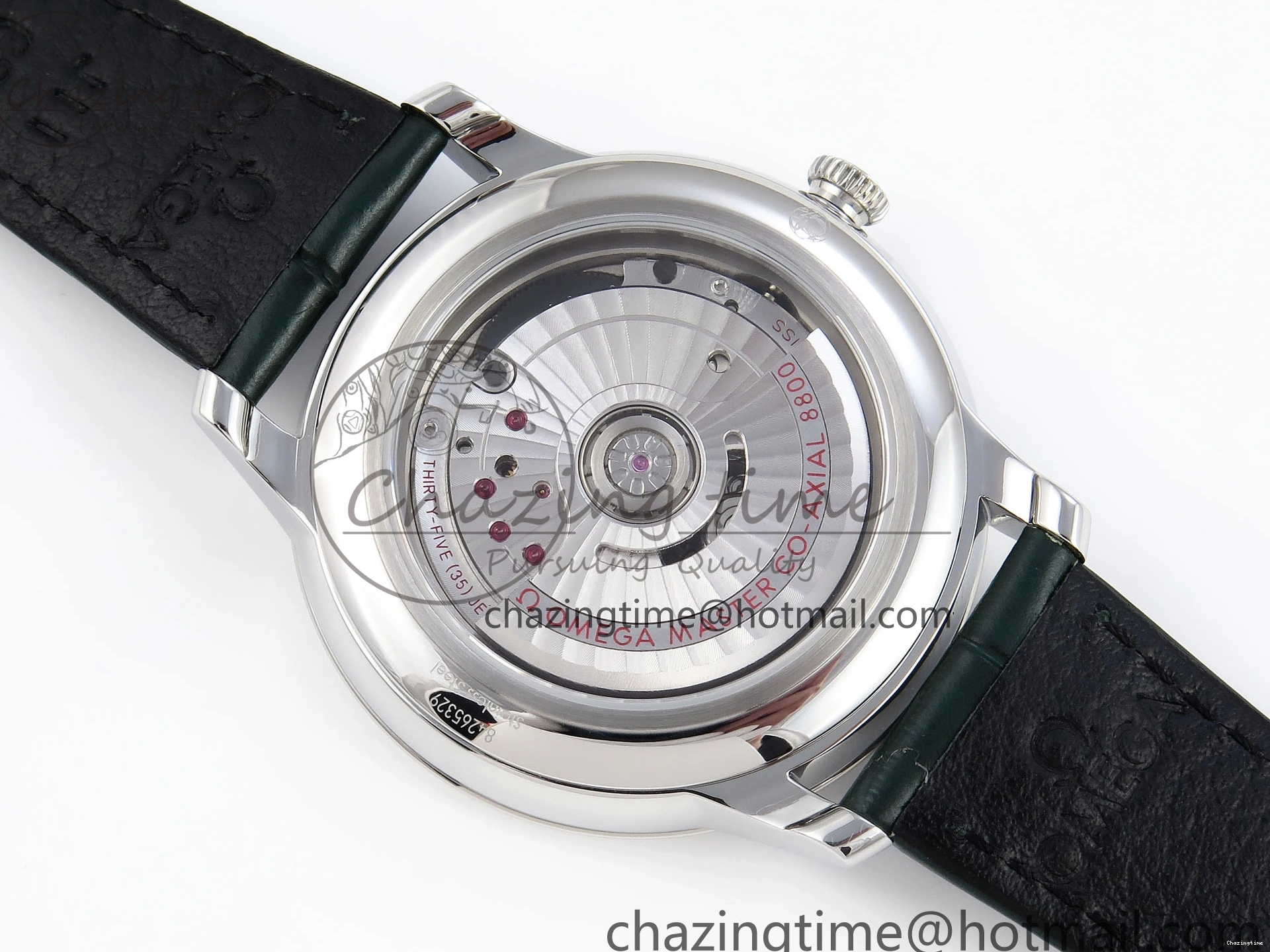 0215 Tailored De Ville Date SS MKF 1:1 Best Edition Dark Gray Dial Roman Marker on Black Leather Strap A 7740